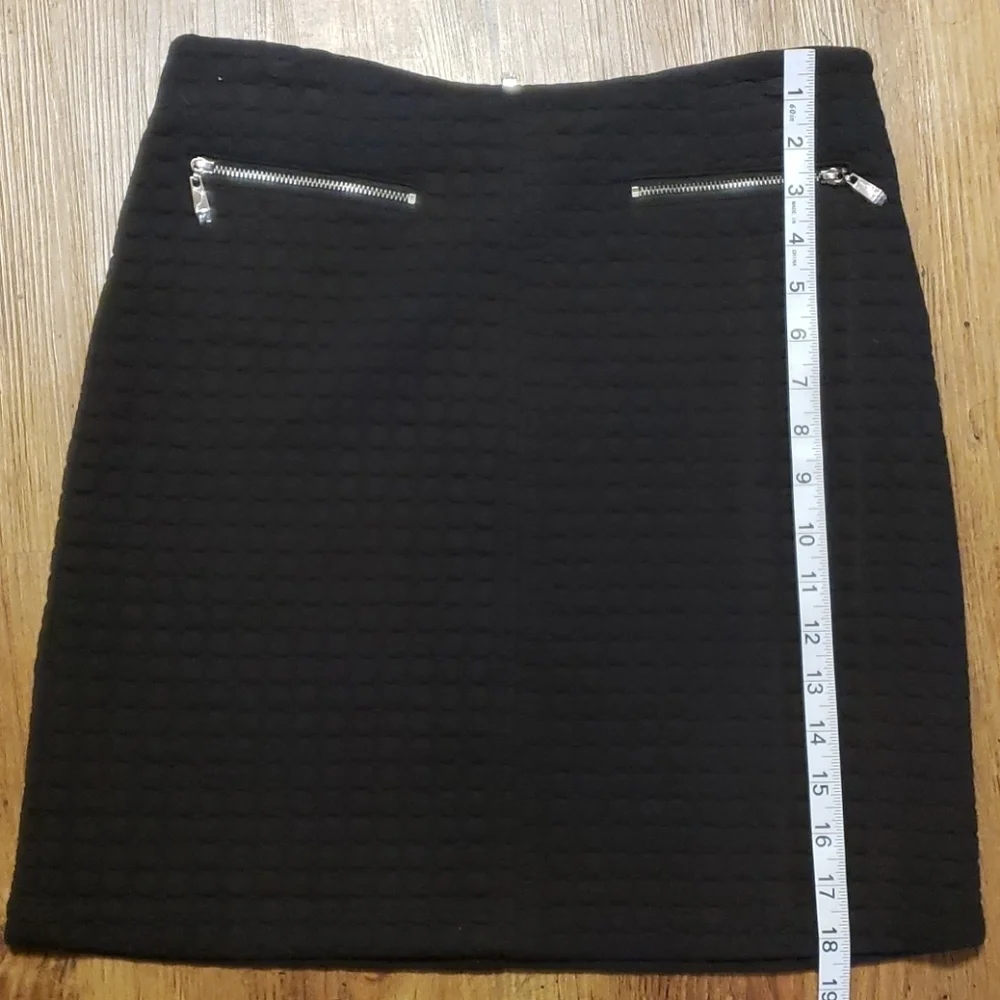 Shelli segal laundry quilted skirt black nwot
